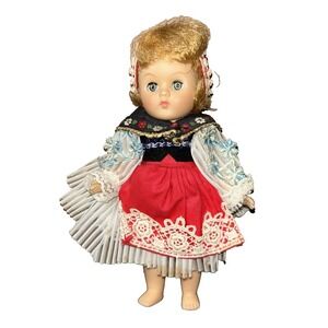 Vintage Ginny‎ Vogue Polish Doll Sweet Face Doll In Orig Costume 8" 1969 USA
